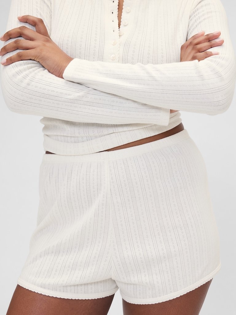 Gap × Summer Fridays Pointelle PJ Shorts