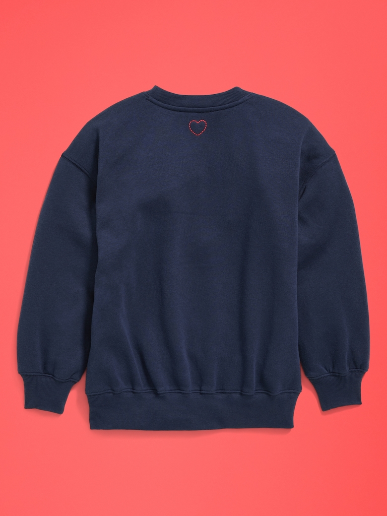 Old Navy x Disney Oversized Minnie Mouse Embroidered Graphic Tunic Sweatshirt for Girls