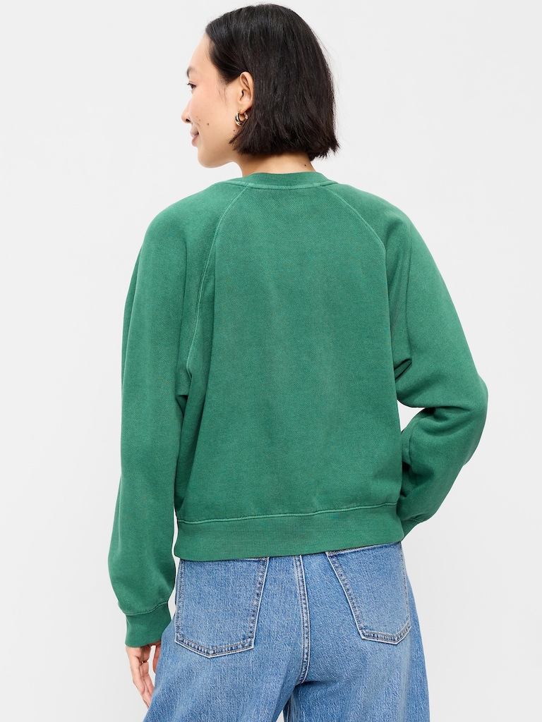 Oversized Raglan Sweatshirt
