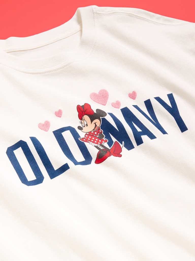 Old Navy x Disney Minnie Mouse Logo-Graphic Vintage T-Shirt for Women
