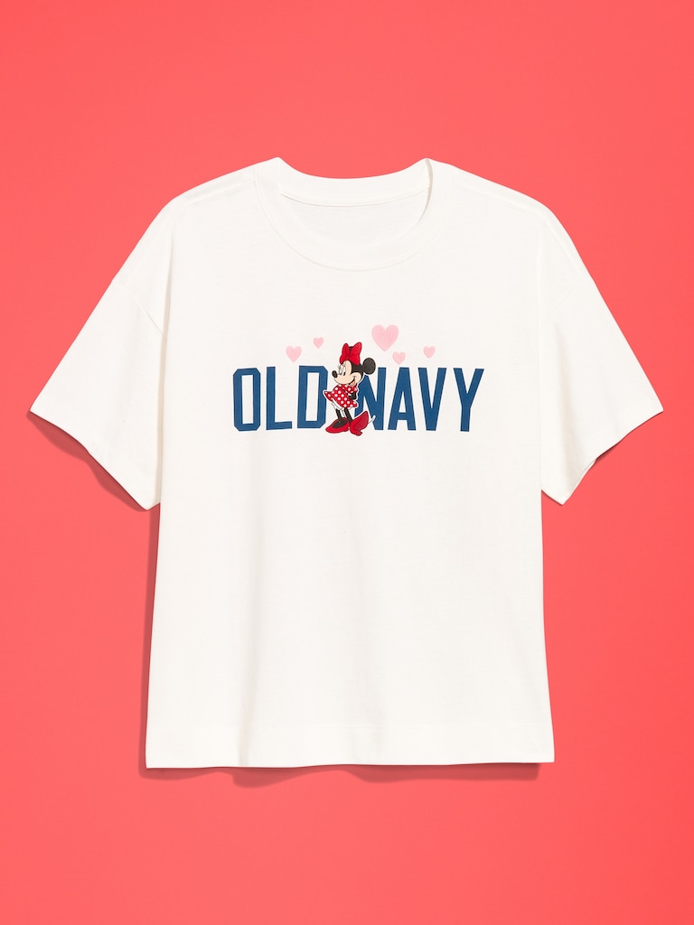 Old Navy x Disney Minnie Mouse Logo-Graphic Vintage T-Shirt for Women