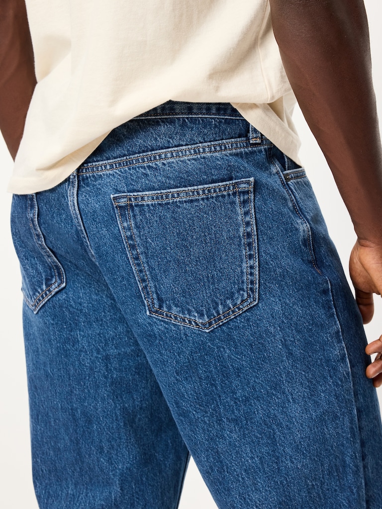 Structured Loose Non-Stretch Jeans