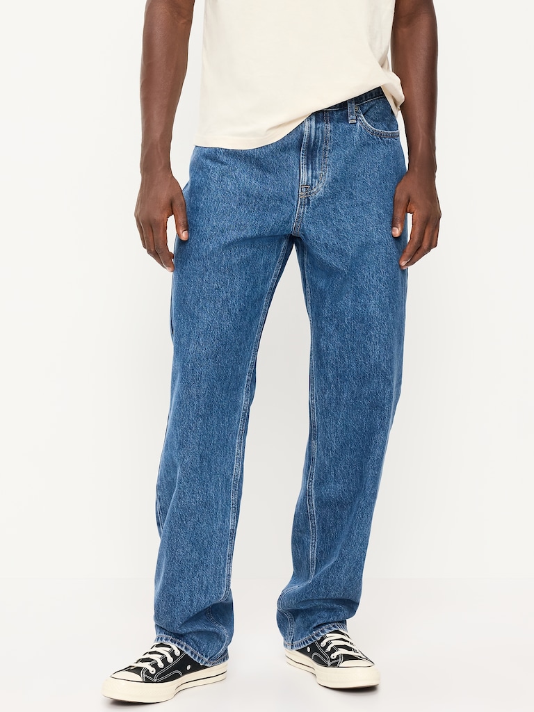 Structured Loose Non-Stretch Jeans