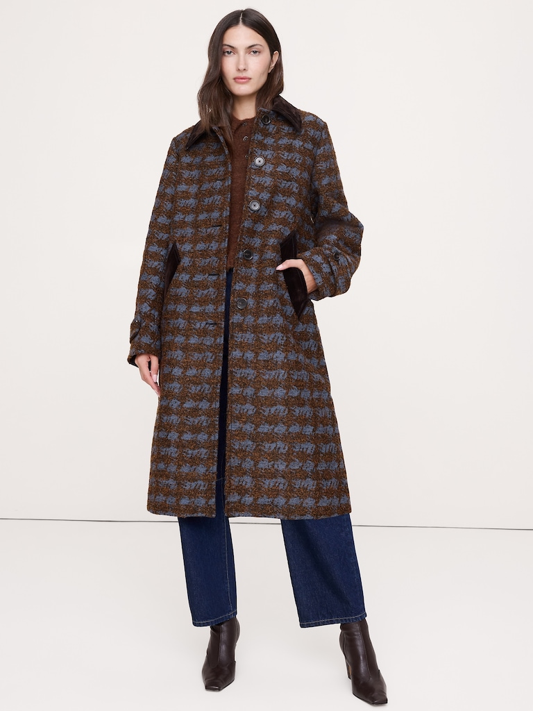 Italian Jacquard Overcoat