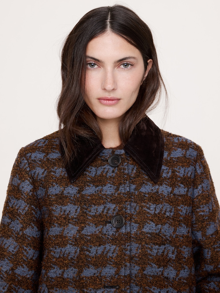 Italian Jacquard Overcoat