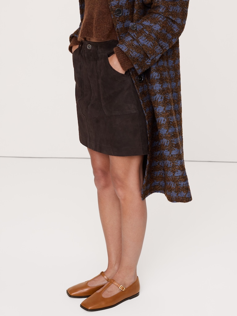 Italian Leather Square-Toe Mary Jane Flats