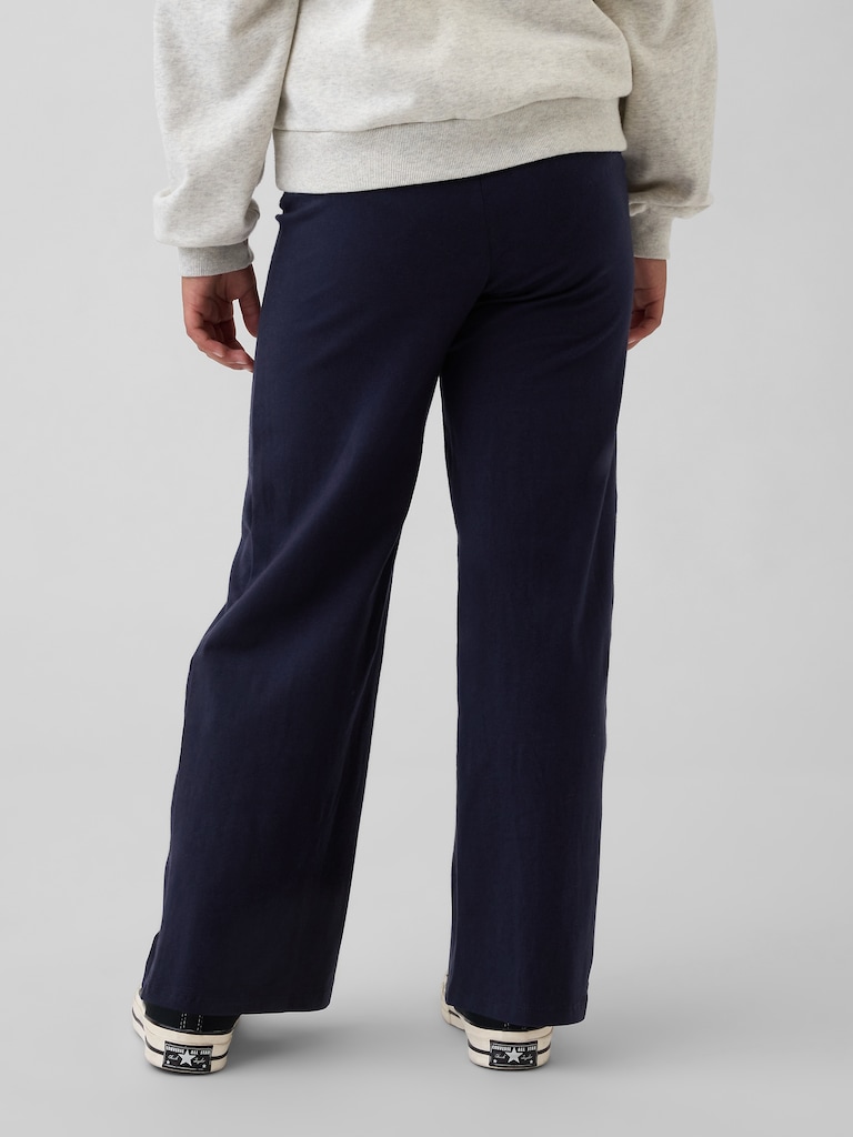 Kids Wide-Leg Foldover Leggings