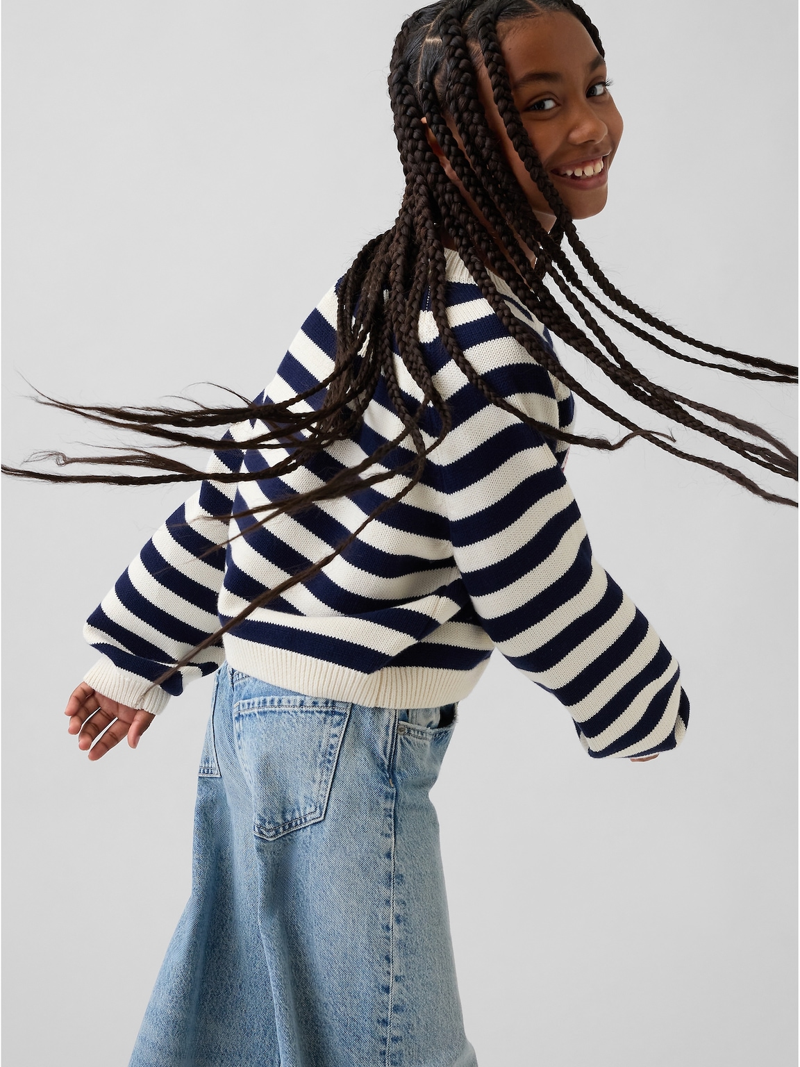 Kids Relaxed Graphic Crewneck Sweater