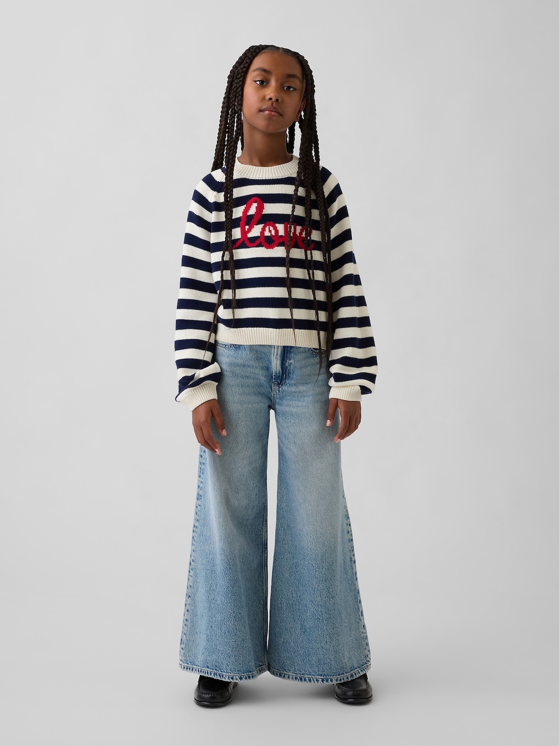 Kids Relaxed Graphic Crewneck Sweater