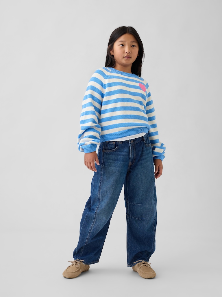 Kids Relaxed Graphic Crewneck Sweater