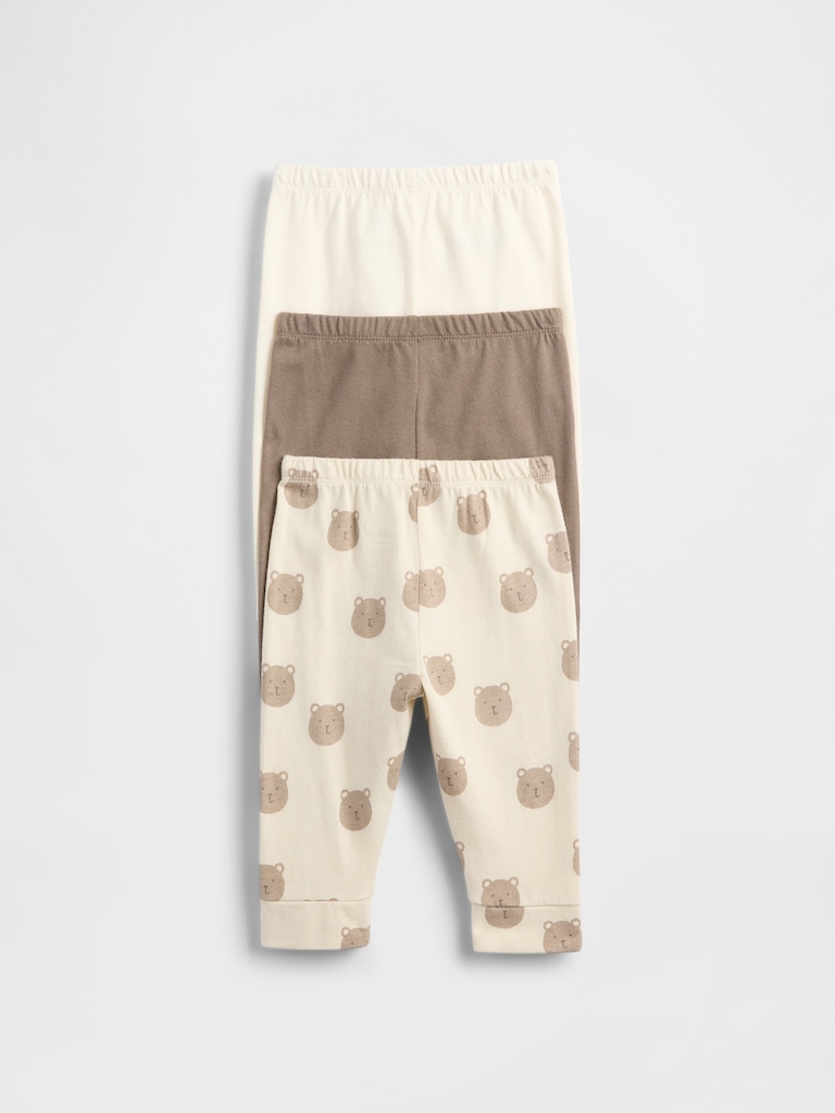 Baby First Favorites Organic Cotton Pull-On Pants (3-Pack)