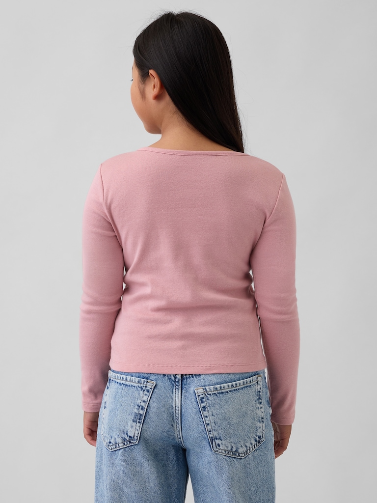 Kids Cross Front Bow T-Shirt