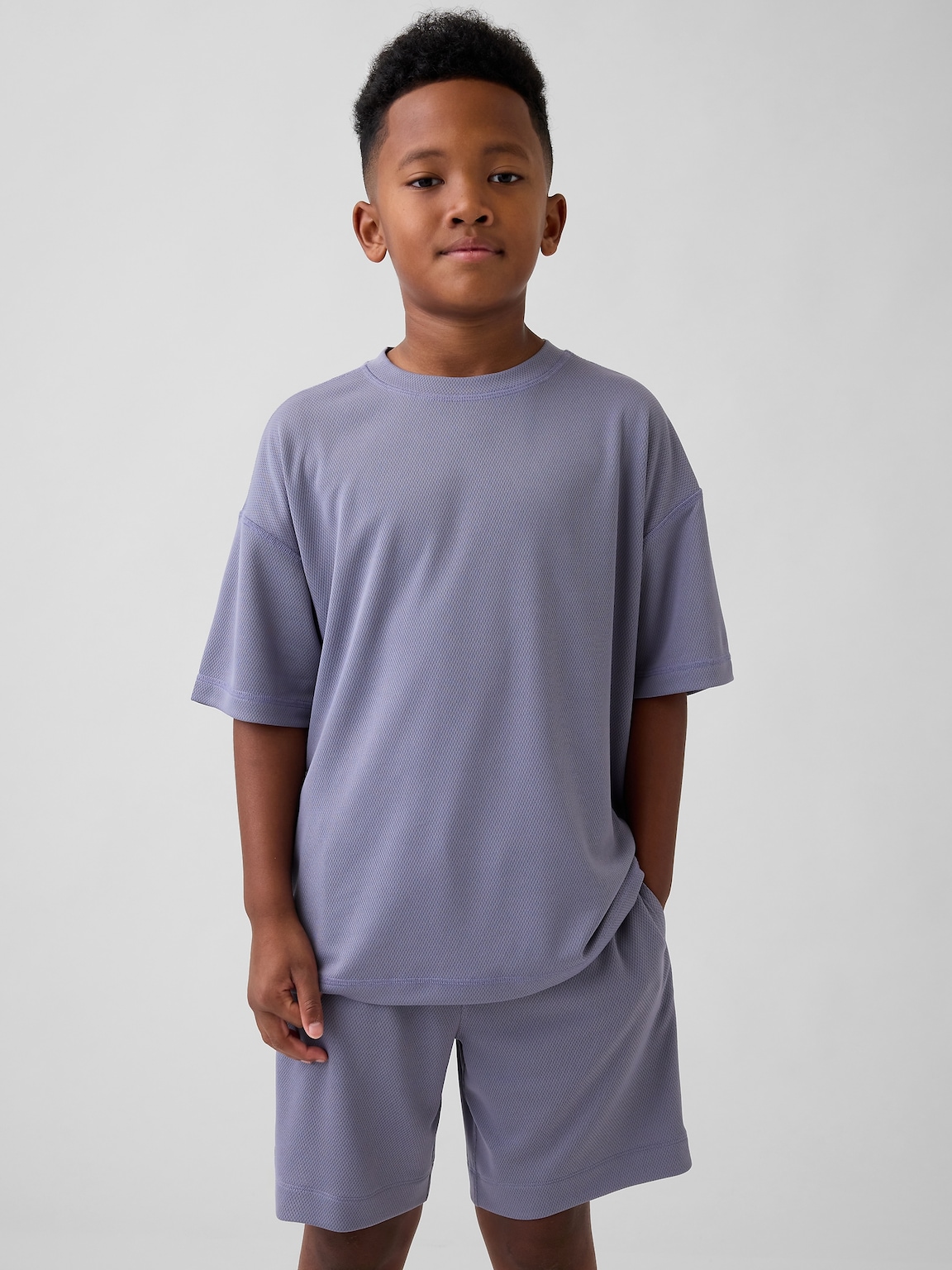Kids GapFit Tech Recycled Mesh T-Shirt