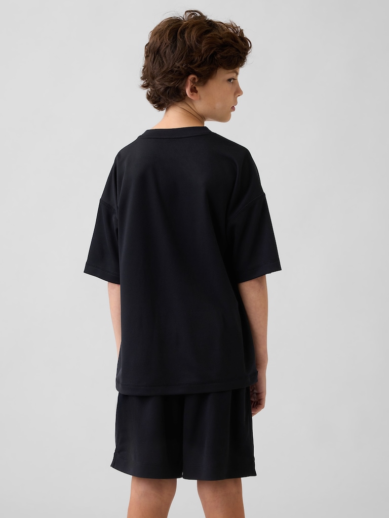 Kids GapFit Tech Recycled Mesh T-Shirt
