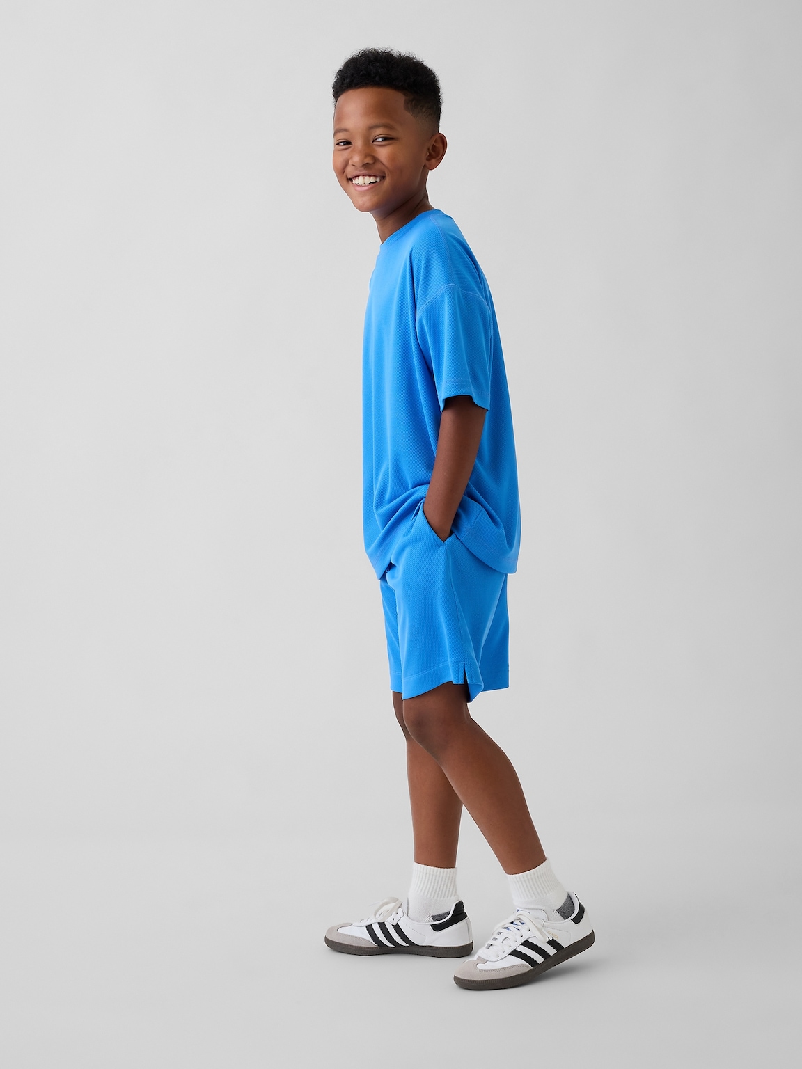 Kids GapFit Tech Recycled Mesh T-Shirt