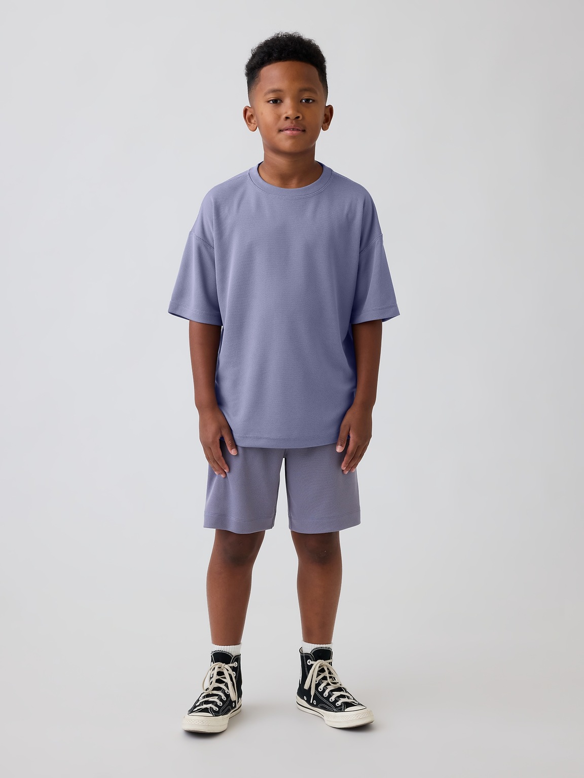 Kids GapFit Tech Recycled Mesh T-Shirt