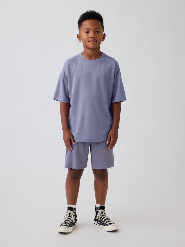 Kids GapFit Tech Recycled Mesh T-Shirt
