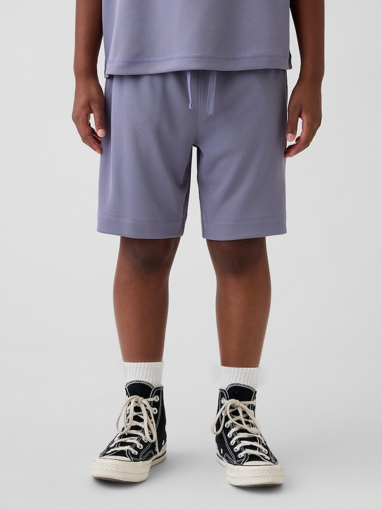 Kids GapFit Tech Recycled Mesh Shorts