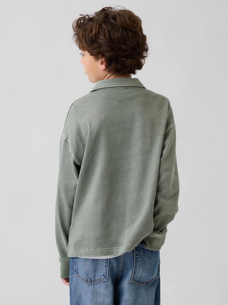 Kids Relaxed Washed Polo Shirt