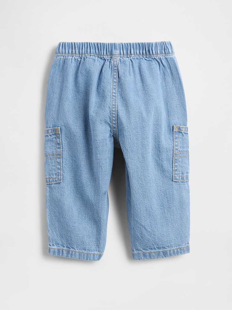Baby Pull-On Barrel Cargo Jeans