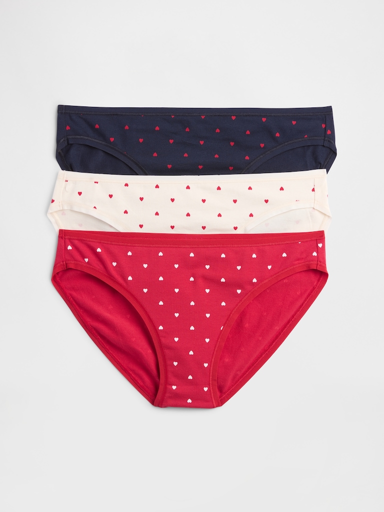 Organic Stretch Cotton Bikini (3-Pack)