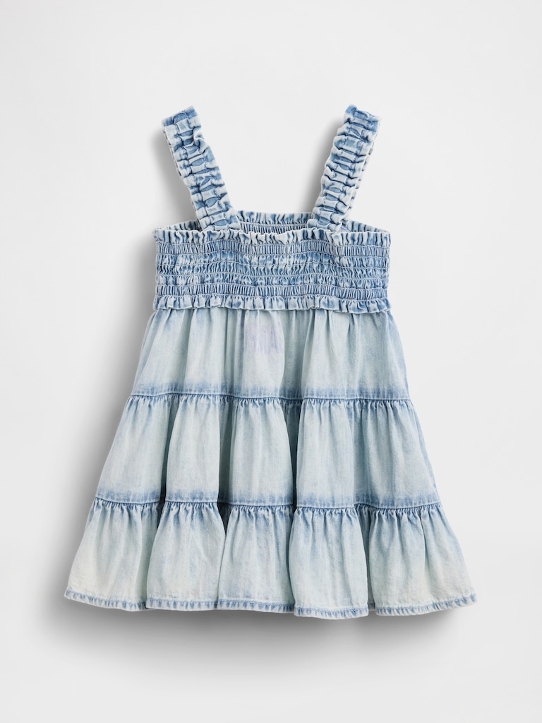 Baby Denim Tiered Dress