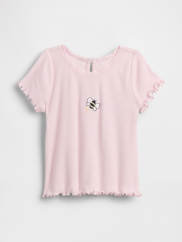 Baby & Toddler Embroidered Rib T-Shirt