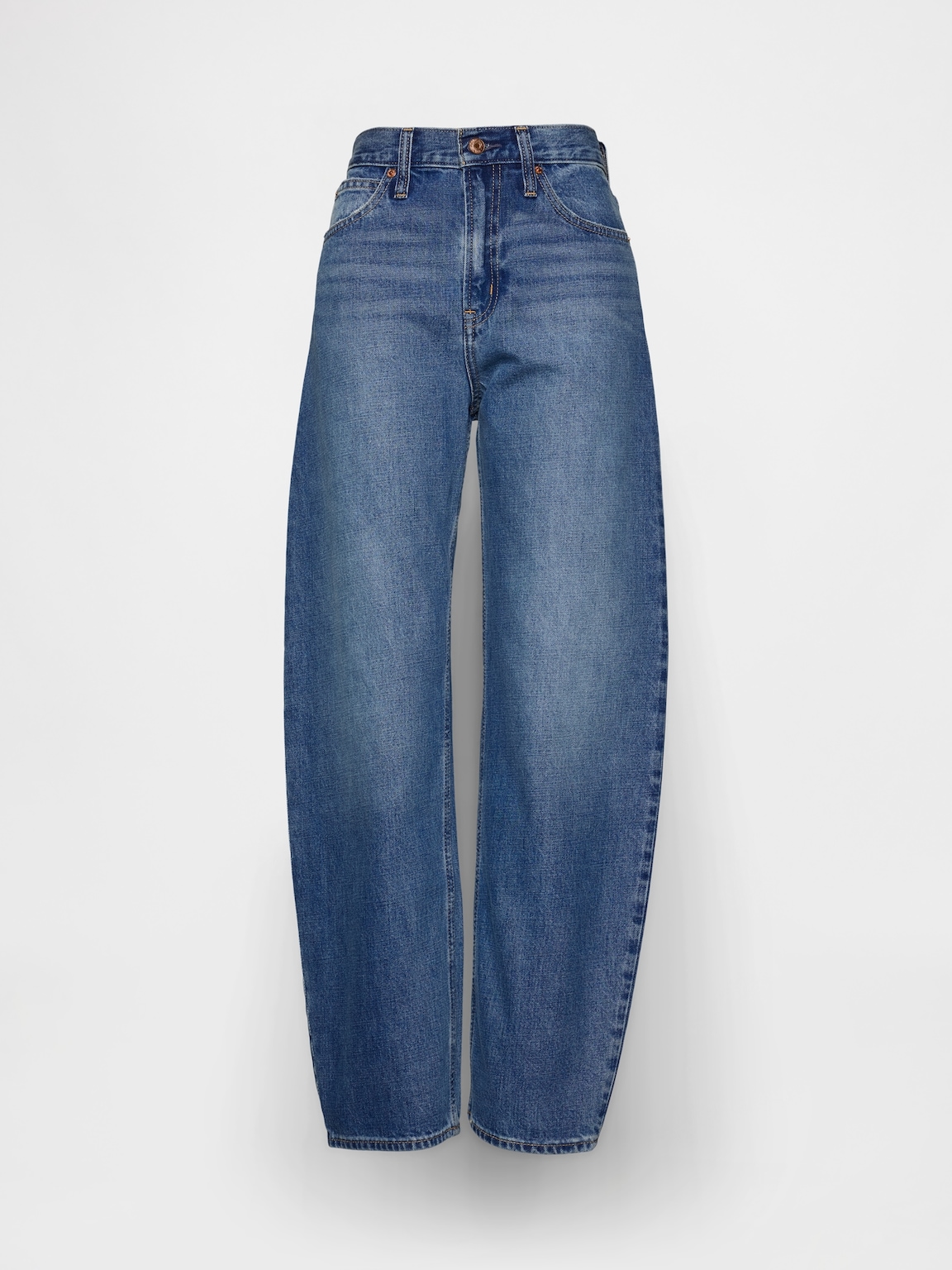 High Rise Barrel Jeans