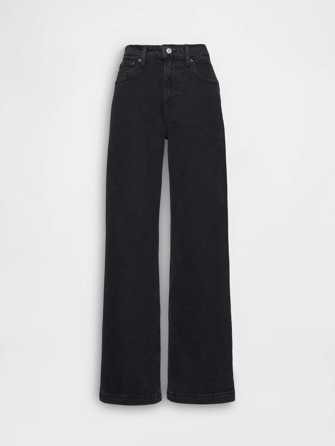 High Rise Stride Wide-Leg Jeans