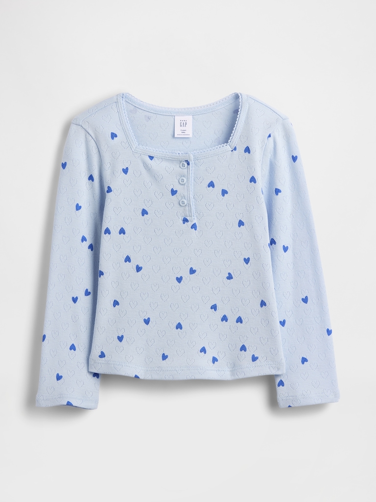 Baby & Toddler Pointelle Henley Top