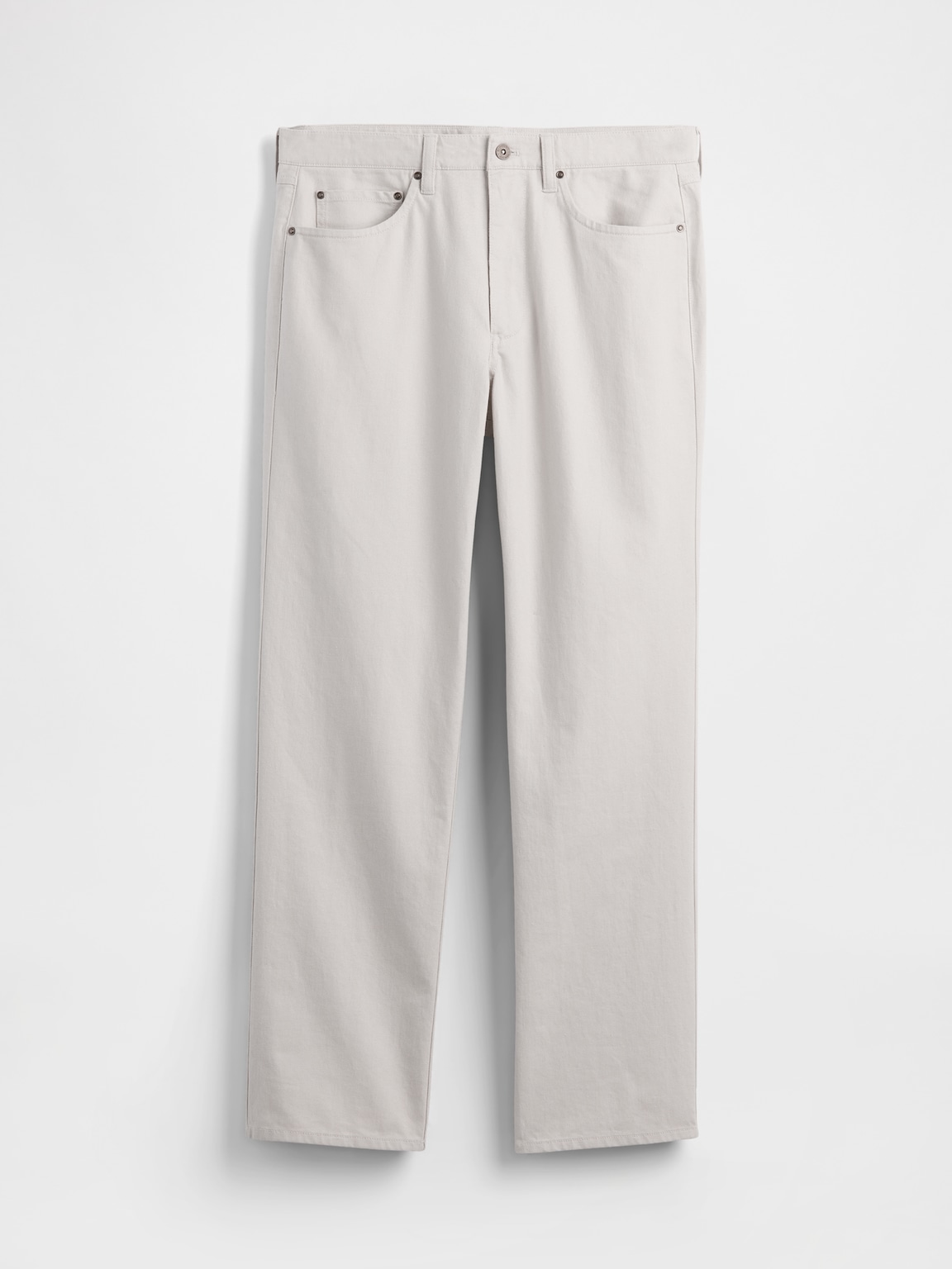 Linen-Cotton Relaxed Straight Pants