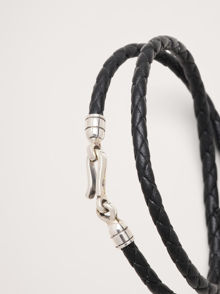 Euro Braided Leather Double Wrap by Caputo & Co