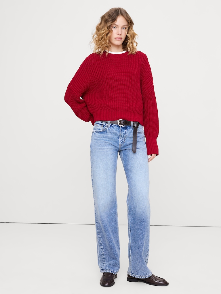 Cotton Crew-Neck Sweater