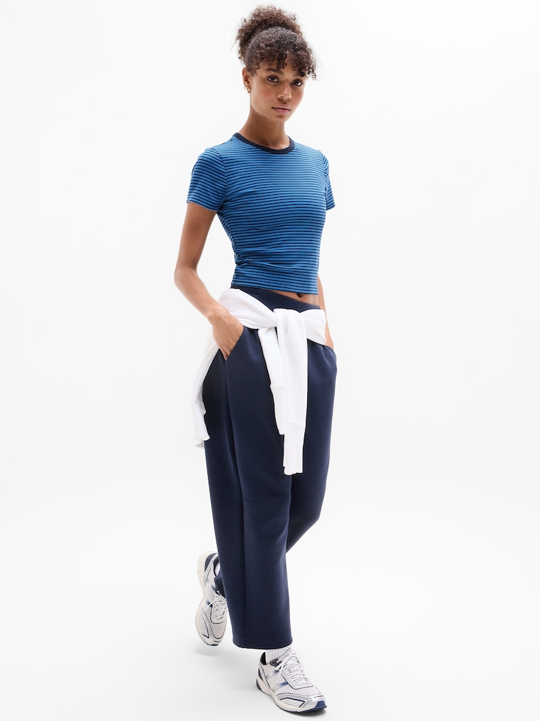 Signature Rib Crop Tee