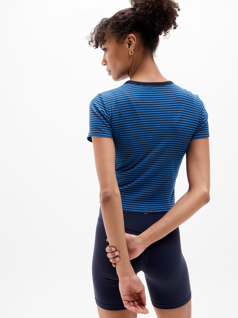 Signature Rib Crop Tee