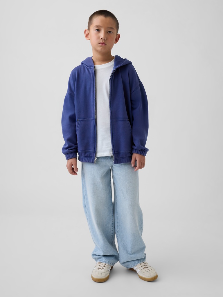 Kids VintageSoft Relaxed Zip Hoodie