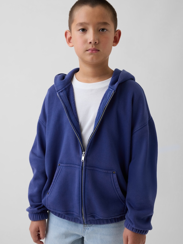 Kids VintageSoft Relaxed Zip Hoodie
