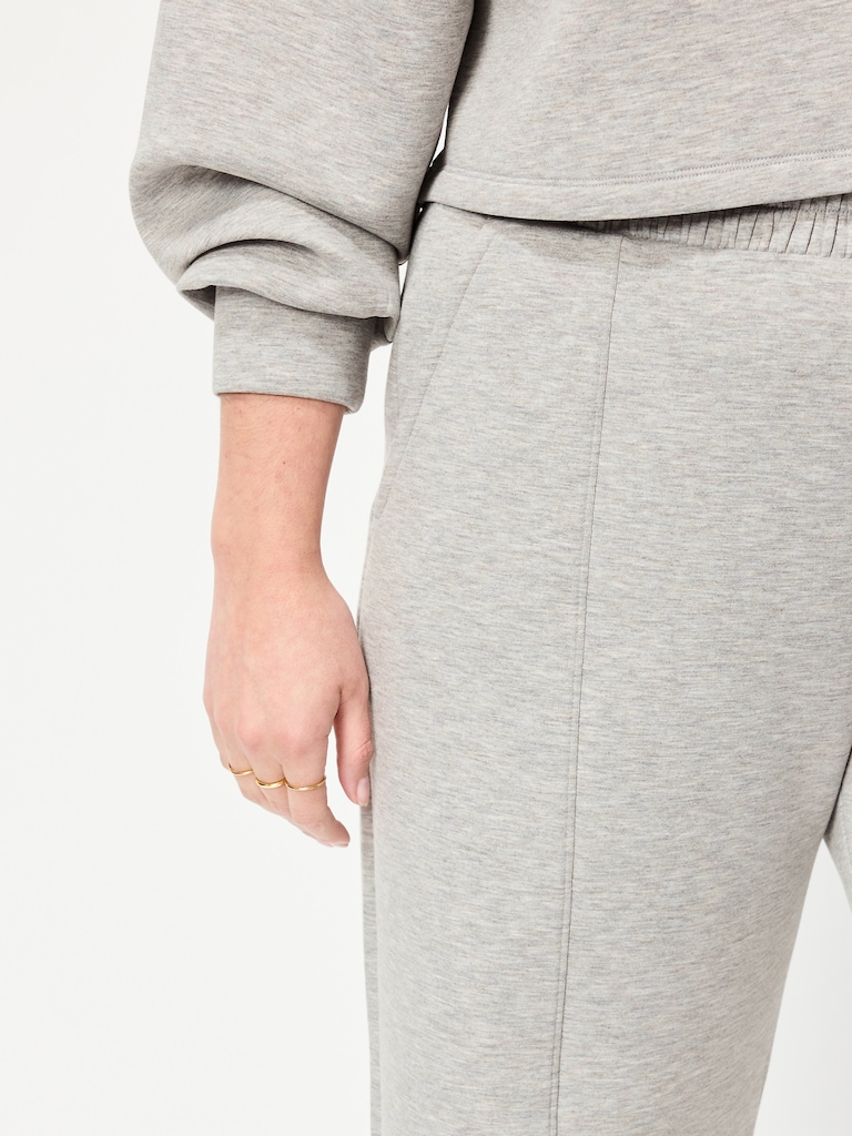 High-Waisted Bounce Fleece Wide-Leg Sweatpants