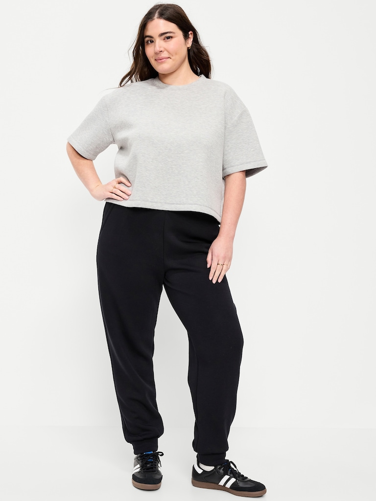 High-Waisted Bounce Fleece Jogger Sweatpants