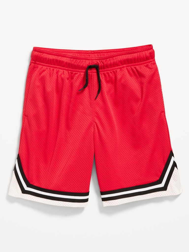 Knee Length Mesh Basketball Shorts for Boys