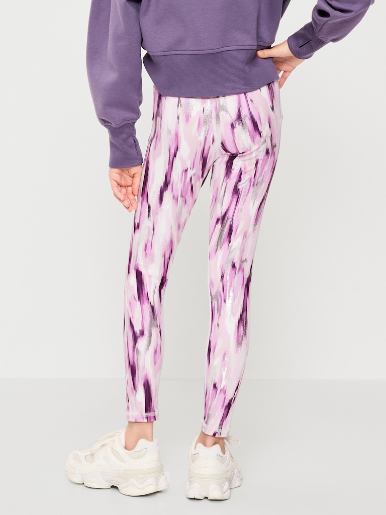 High-Waisted PowerSoft 7/8-Length Leggings for Girls