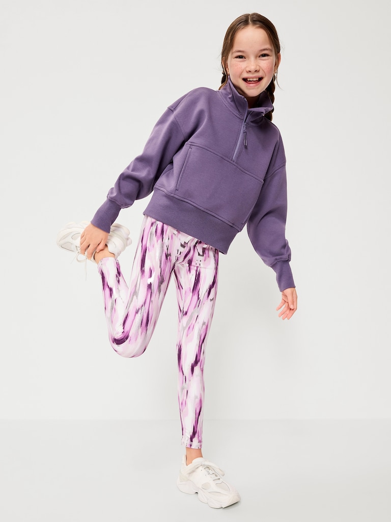 High-Waisted PowerSoft 7/8-Length Leggings for Girls