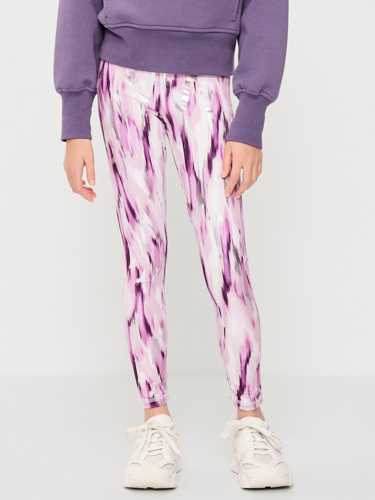 High-Waisted PowerSoft 7/8-Length Leggings for Girls