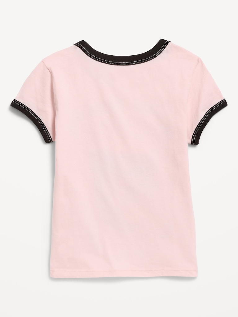 Olivia Rodrigo™ Fitted Ribbed Ringer Graphic T-Shirt for Girls