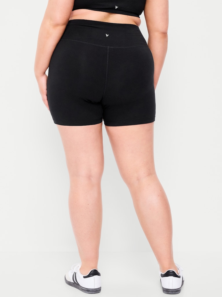 High-Waisted PowerChill Biker Shorts -- 5-inch inseam