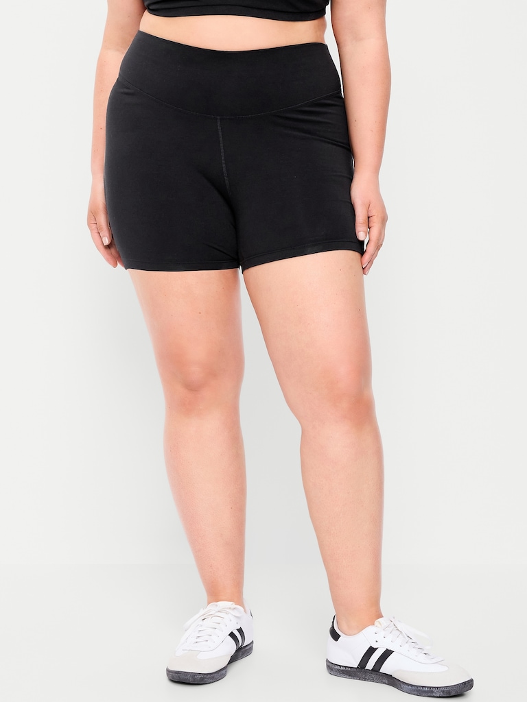 High-Waisted PowerChill Biker Shorts -- 5-inch inseam