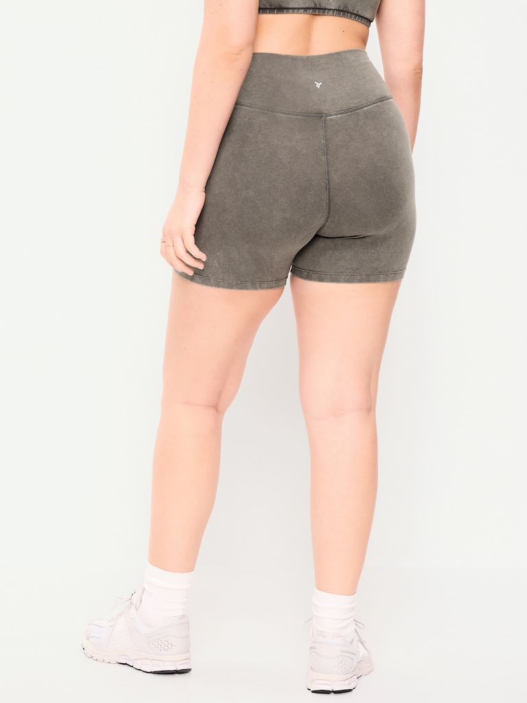 High-Waisted PowerChill Biker Shorts -- 5-inch inseam