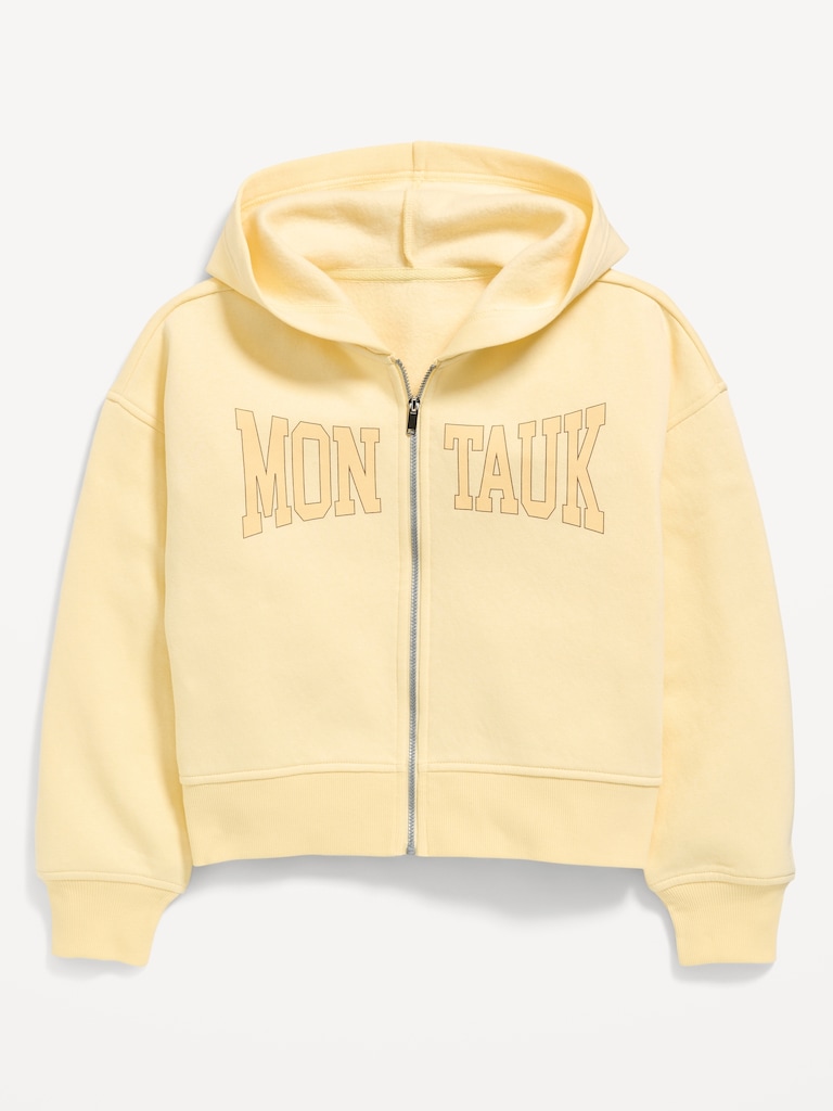 Favorite Fleece Graphic Zip-Front Hoodie for Girls
