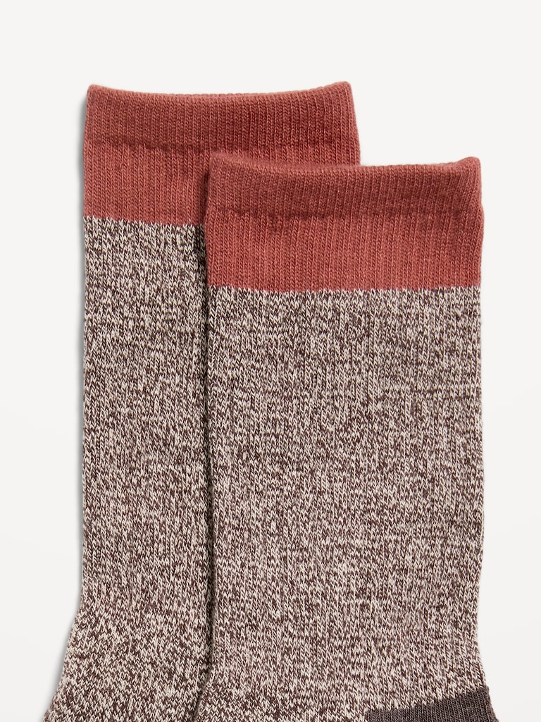 Marled Color-Block Socks