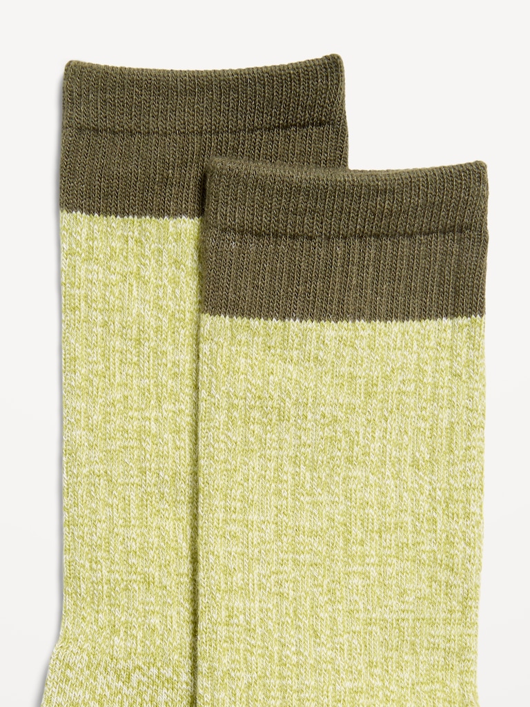 Marled Color-Block Socks